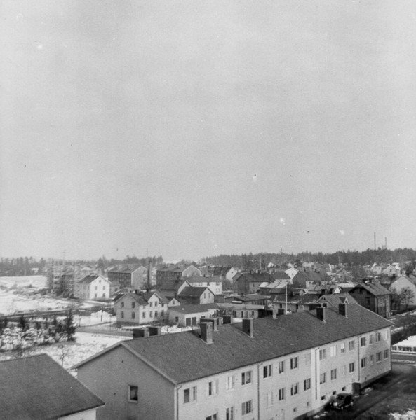 Vy över Trädgårdsgatan-Norra Malmgatan